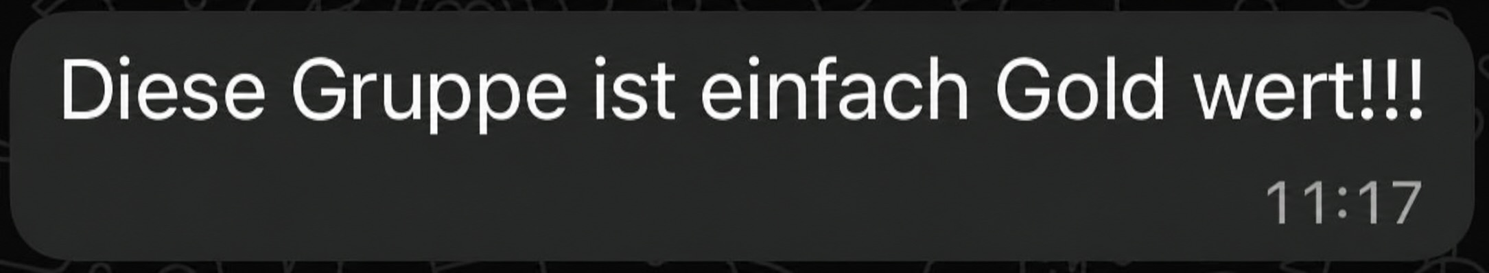 Nachricht einer Teilnehmerin