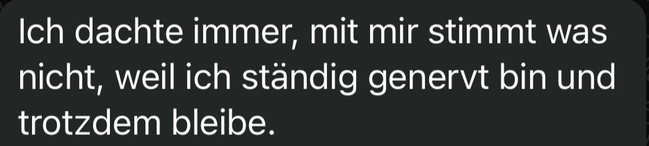Nachricht einer Teilnehmerin an Anna